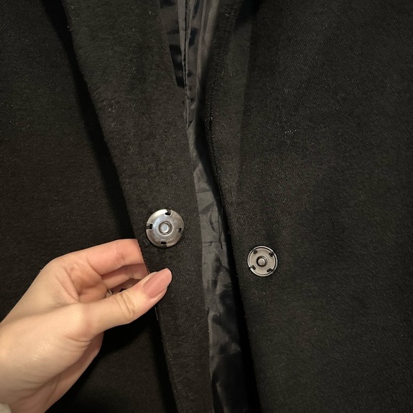 JustFab black peacoat - Picture 4 of 8